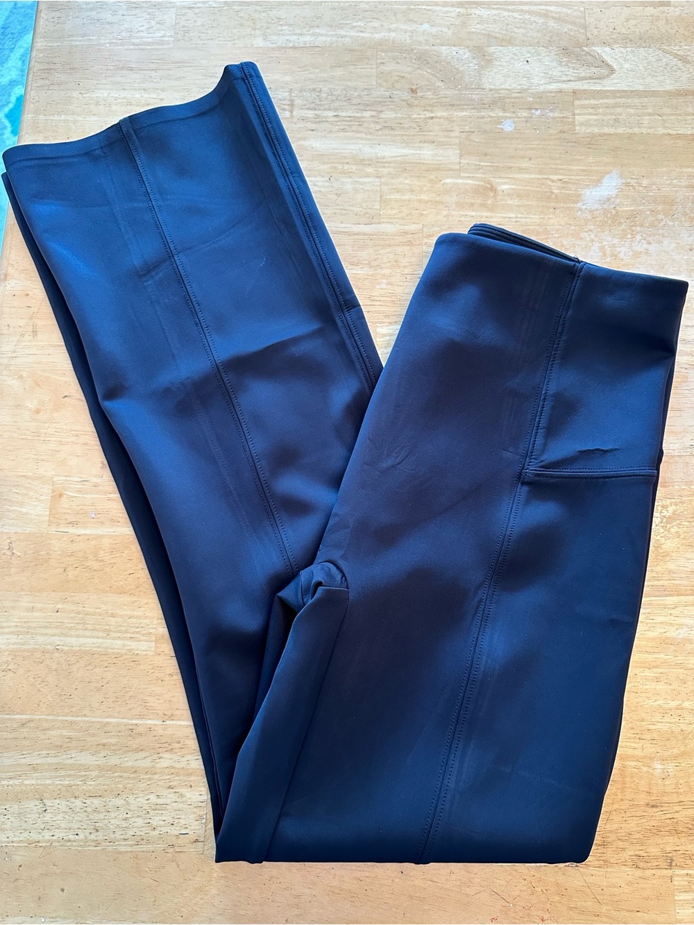 Spanx black flare leggings medium